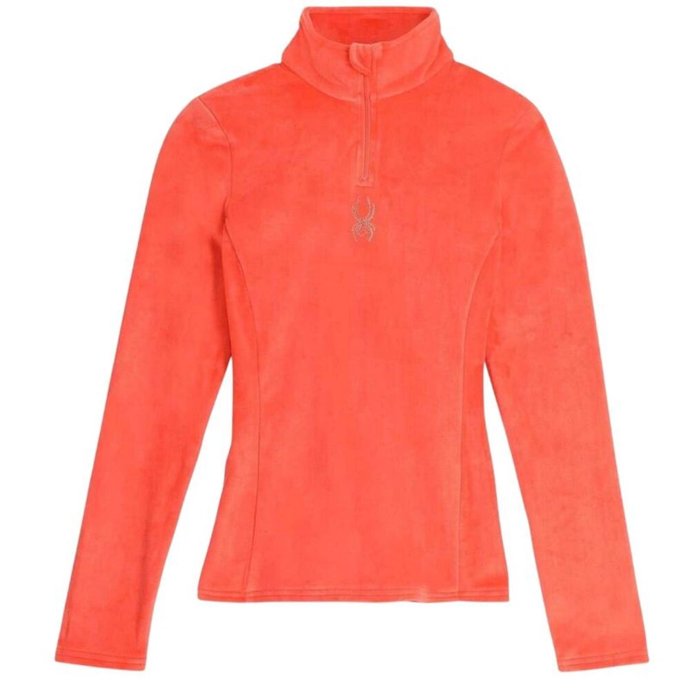Spyder Womens/Ladies Shimmer Velour Sweatshirt / Coral